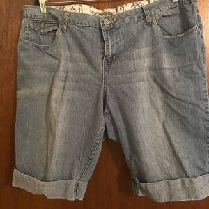 YMI Light Blue Denim Jean Shorts
